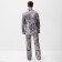 Pajama men's (shirt and trousers) kaftan "Dragon" size 54, gray