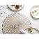 A set of serving napkins on the table “Vira”, 4 pcs, d = 38 cm, gold color