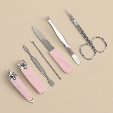Manicure set "Juice", 7 items, in case, color mix-5