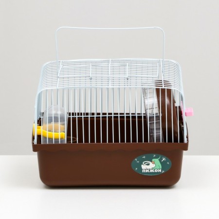 The cage for rodents "Pigzon", 23 x 17 x 17 cm, brown-1