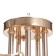 LUSTER "LOIS" 5x40W E27 gold 54x54x22cm