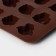 Baking uniform “Owls”, silicone, 19 × 15 cm, 12 cells, 3.5 × 3.5 × 1.5 cm, brown color