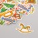 Stickers for creativity "New Year's fairy tale" embossing gold set 48 pcs 9x7x0.8 cm