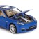 Metal machine Porsche Panamera S, 1: 24, doors, hood and trunk, light and sound effects, blue color open