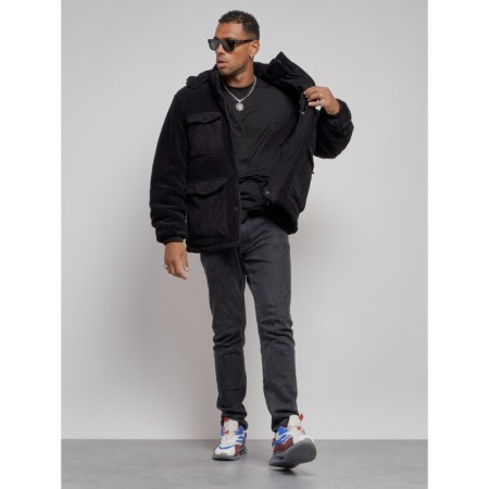 Plush jacket men's, size 50, black color-10