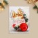 Happy New Year postcard, Christmas ball, 6 x 8 cm, New Year