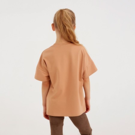 T -shirt Children's Minaku: Basic Line Kids Sand color, height 146-1