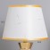 Paula table "Paula" 1x40W E14 white/gold 22x22x36cm