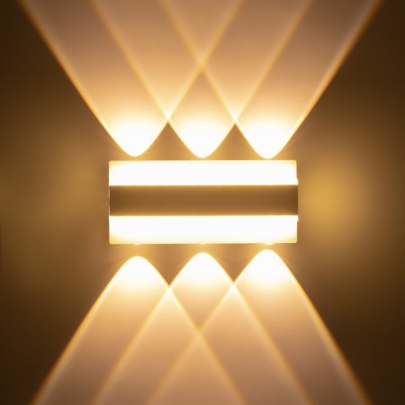 Sconces "Reflection" LED 12W 3000k Black 18x4.5x8cm-2