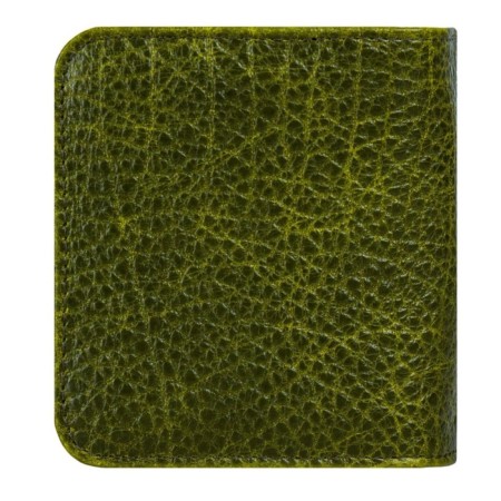 A button wallet. Card (8)/coins/bill, swamp color 10x10.5x3.5cm-3