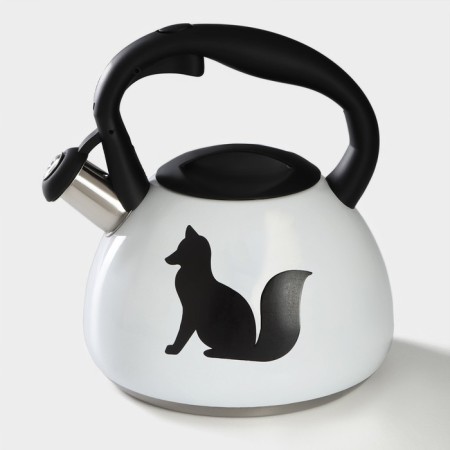 A kettle with a stainless steel whistle “Fox”, 3 l, with a heating indicator-3