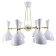 Bastoni chandelier 6he14 40W white-gold 70x70x54 cm Bayerlux
