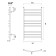 Water towel Domoterm "Calipso" P9, 500x700 mm, black