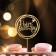 Topper "Happy Birthday", circle, gold color