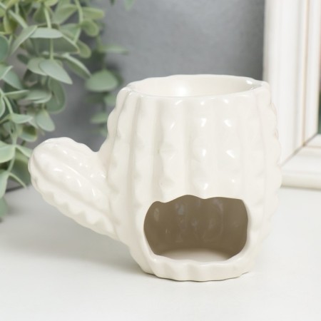 Aroma lamp ceramics "Cactus with a butterfly" mix 9x11x7 cm-2