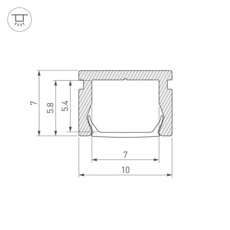 Profile Pik-1007-2000 L2000 Anod Arlight 023856-2