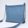 Bag Cross-Bodi with a zipper, blue color