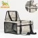 Car Seats for animals 40*30*25 cm, gray with white paws and bones