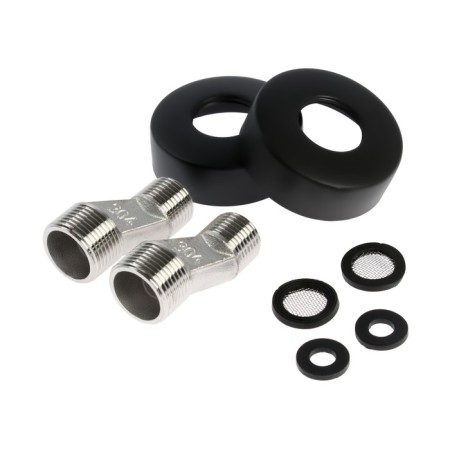 Accoona A6322F bath mixer, silumin, 35 mm cartridge, short spout, black-5
