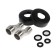 Accoona A6322F bath mixer, silumin, 35 mm cartridge, short spout, black