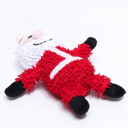 Soft toy for dogs "Santa Claus" with a squeak, 26 x 15 cm-3