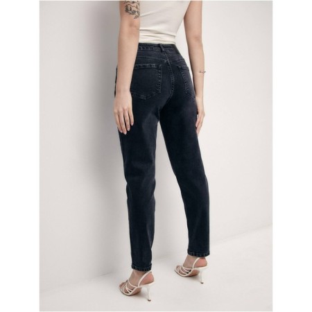 Women's jeans Conte Elegant Mom Fit, size XS, color Washed Black-2