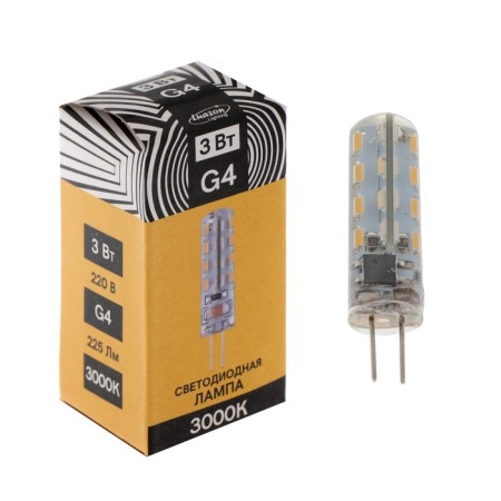 LED LEAZON Lighting, G4, 3 W, 220 V, 3000 K, 225 lm-1