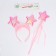 Carnival set "Star", rin, rod, pink color