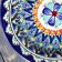 Plate of the Rishtan ceramics "Flowers", blue, flat, 17 cm, mix