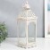 Summary Metal "Lantern - White lace" set 2 pcs white 17x17x52, 13x13x39.5 cm