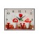 Wall clock: flowers, "love", silent, 25 x 35 cm