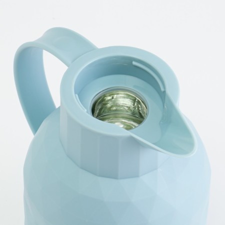 Thermos-coffeery 1 l, retains heat 24 hours, glass flask, turquoise-2
