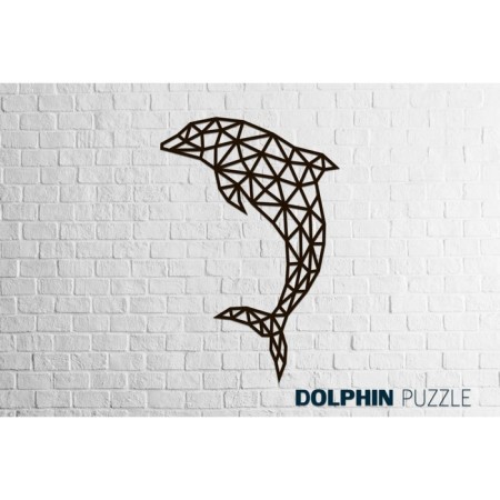 Wall panel made of wood, a prefabricated model, Ewa Design, dolphin-2