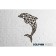 Wall panel made of wood, a prefabricated model, Ewa Design, dolphin
