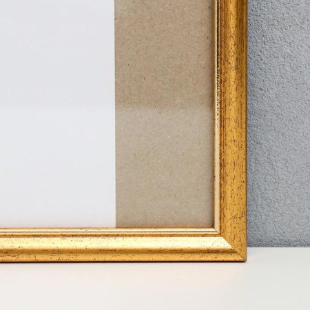 Photo frame plastic 40x40 cm, aged gold (plastic screen)-1