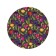 Pareo and beach rug "Multi -colored tulips", d = 150 cm