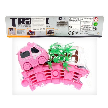 Auto traffic "Pink machine", works from batteries, road signs in the kit-10