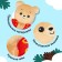 The rattle of the crumbs “Fox, bear, deer, chicken”, species mix