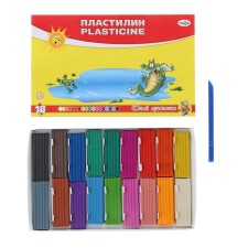 Plasticine 18 colors 252 g, 