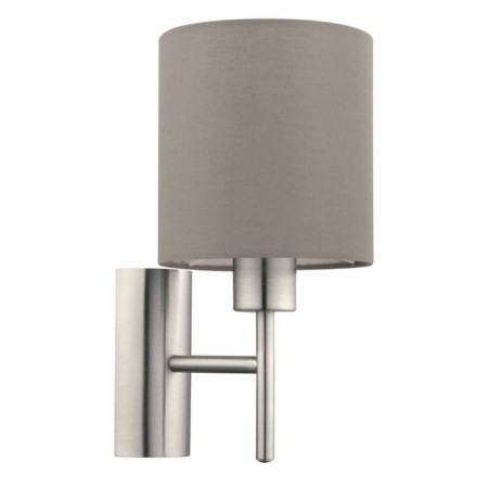 Bra Maserlo 1x60W E27, nickel, beige 14.5x14.5x30.5 cm