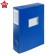 A4 archive folder, spine 80 mm, plastic, calligrata, cut fastener, blue, up to 700 sheets