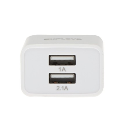 EXPLOYD EX-Z-611, 2 USB, 3.1 A, white, white-2