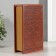 Safe wood book leather embossing "Philosophy of success" 17x11x5 cm