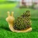 Green Snail Garden Figure Green
