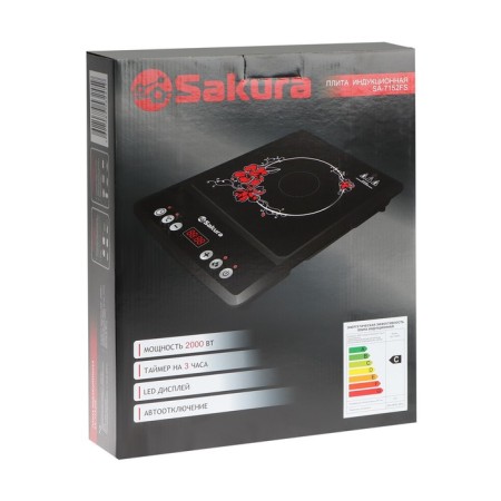 Induction tile Sakura SA-7152FS, 2000 watts, 1 burner, black-4