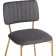 Armond Metal/velor, Golden/Gray chair 45x53x80 cm