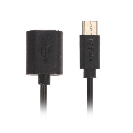 OTG cable Luazon, Type -C - USB, 1 A, 0.14 m, black