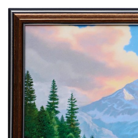 Picture "Bear catch" 33x70 (36x73) cm-1