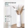Decorative vase "Art Deco", 10 × 10 × 25 cm, white color with gold