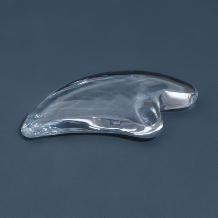 Guashe massor "Heart", 11 × 6 cm, transparent color-4